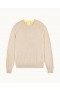 From Future Crewneck Sweater Heather Beige | Men Merino Wool Sweaters