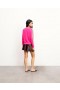 From Future Crewneck Sweater With Multicolored Stripes On The Sleeves Paradise Pink | Women Summer Knits