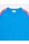 From Future Crewneck Sweater With Multicolored Stripes Tropical Blue | Women Cashmere Crewneck Sweaters