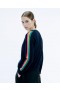 From Future Crewneck Sweater With Multicolored Stripes Tropical Blue | Women Cashmere Crewneck Sweaters