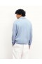 From Future Future Quarter Zip Neck Sweater Grey Blue | Men Quarter Zip Neck Sweaters