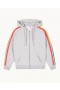 From Future Hoodie Multicolored Stripes Light Heather Gray | Women Hoodies