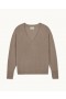 From Future Light Oversize V-Neck Sweater Tropical Taupe | Women Cashmere V-Neck Sweaters