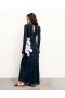 From Future Marlow Long Sleeve Long Dress Big Black Orchi | Women Dresses