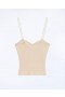 From Future Pearl Strap Tank Top Light Beige | Women Shirts, T-Shirts & Tops