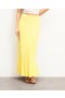From Future Rhinestone Long Skirt Sky Yellow | Women Skirts