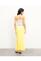From Future Rhinestone Long Skirt Sky Yellow | Women Skirts
