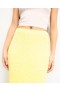 From Future Rhinestone Long Skirt Sky Yellow | Women Skirts