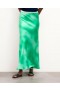 From Future Rivka Long Skirt Fuzzy Green | Women Skirts