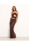 From Future Robbin Long Strap Dress Chocolate | Women Dresses
