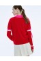 From Future Tricolor Polo Neck Sweater Perfect Red | Women Cashmere V-Neck Sweaters