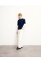 From Future Trimmed Sleeve Crewneck Sweater Navy | Men Merino Wool Sweaters