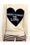 From Future Unisex Valentine'S Day Crewneck Sweater White | Women Cashmere Crewneck Sweaters