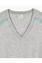 From Future V-Neck Sweater Dark Heather Gray | Women Cashmere V-Neck Sweaters