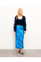 From Future Vicky Mid-Length Skirt Fuzzy Blue | Women Skirts