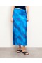 From Future Vicky Mid-Length Skirt Fuzzy Blue | Women Skirts