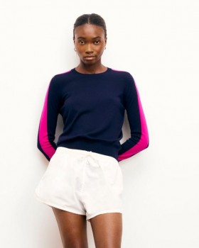 From Future Crewneck Sweater Navy | Women Summer Knits