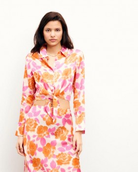 From Future Emma Long Sleeve Shirt Elctrc Rss Orng | Women Shirts, T-Shirts & Tops