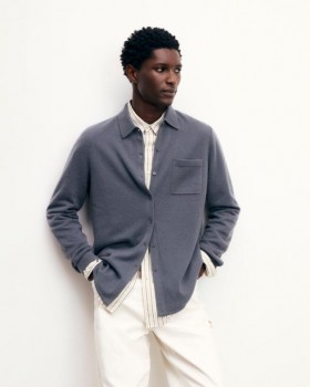 From Future Long Sleeve Shirt Storm Grey | Men Shirts & T-Shirts