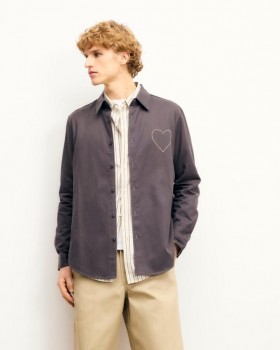 From Future Long Sleeve Shirt Washed Black | Men Shirts & T-Shirts