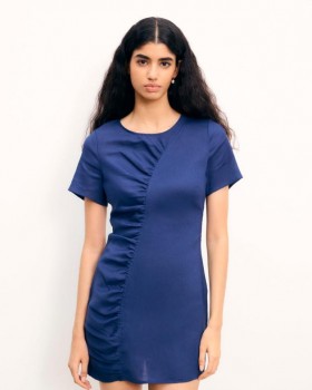 From Future Yaëlle Short Short Sleeve Dress Navy | Women Dresses