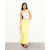 From Future Rhinestone Long Skirt Sky Yellow | Women Skirts