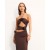 From Future Robbin Long Strap Dress Chocolate | Women Dresses