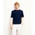 From Future Trimmed Sleeve Crewneck Sweater Navy | Men Merino Wool Sweaters