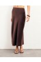  Saia longa Future Naomi cor chocolate | Saias femininas