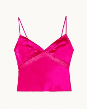 Top tomara que caia Future Dallia Tropical Raspbe | Camisas, camisetas e blusas femininas