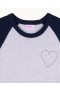  From Future Embroidered Heart Crewneck Pulóver Világosszürke | Férfi Kasmír Pulóverek