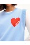  Maglione senza maniche From Future Heart Baby Blue | Maglieria estiva da donna