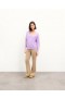  From Future Maglione oversize con scollo a V, righe e maniche leggere, fantasia lilla | Maglioni con scollo a V in cashmere da donna