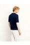  From Future Maglione girocollo con maniche rifinite blu navy | Maglioni in lana merino da uomo