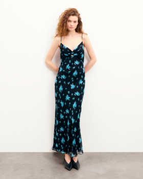 From Future Giada Abito lungo con spalline Midnight Bouque | Abiti da donna