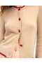  From Future Cardigan Med Hjerteknapper Heather Beige | Dame Kasjmir V-hals Gensere