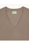 Fra Future Light Oversized V-hals genser Tropical Taupe | Dame Kasjmir V-hals gensere