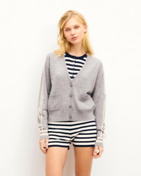  From Future Cardigan Mørk Heather Grå | Dame Sommerstrikk