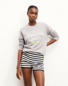  From Future Crewneck Genser Mørk Heather Grå | Dame Kasjmir Crewneck Gensere