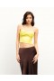 Od Future Nao Strap Top Sunset Yllw Jcq | Koszulki, T-shirty i topy damskie