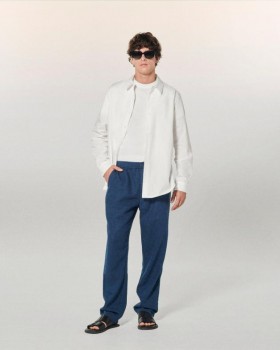  Pantaloni drepți de la Future, bleumarin | Pantaloni pentru bărbați