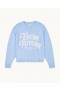  Suéter de cuello redondo de Future Baby Blue | Prendas de punto de verano para mujer