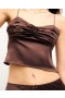  Top con tirantes color chocolate de Future Nao | Camisas, camisetas y tops para mujer