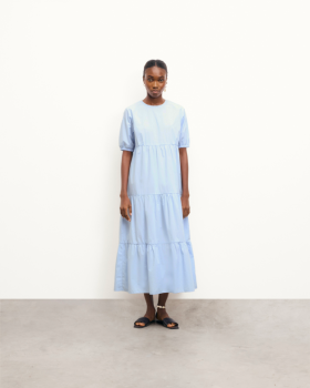  Vestido de manga larga y corta Nella de Future, azul bebé | Vestidos de mujer