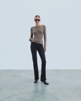  بنطال جينز أسود بقصّة بوت كت من Future Slim | جينز نسائي