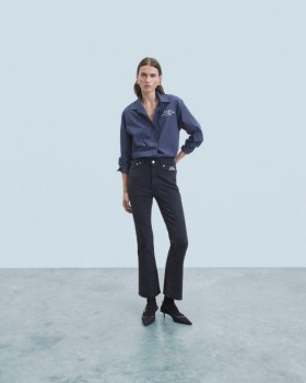  Dámské džíny Future Bootcut Jude v černé barvě