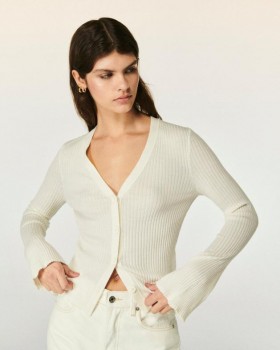 Svetr s kardiganem od Future Cardigan White | Dámské kardigany