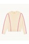  From Future Flettet Crewneck Sweater Hvid | Dame Cashmere Crewneck Sweatere
