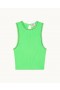 From Future Rhinestone Collar Tanktop Sunset Green | Dame Sommerstrik