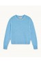  From Future Kort Crewneck Sweater Aqua Blå Mln | Dame Sommerstrik